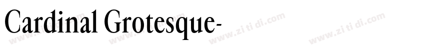 Cardinal Grotesque字体转换